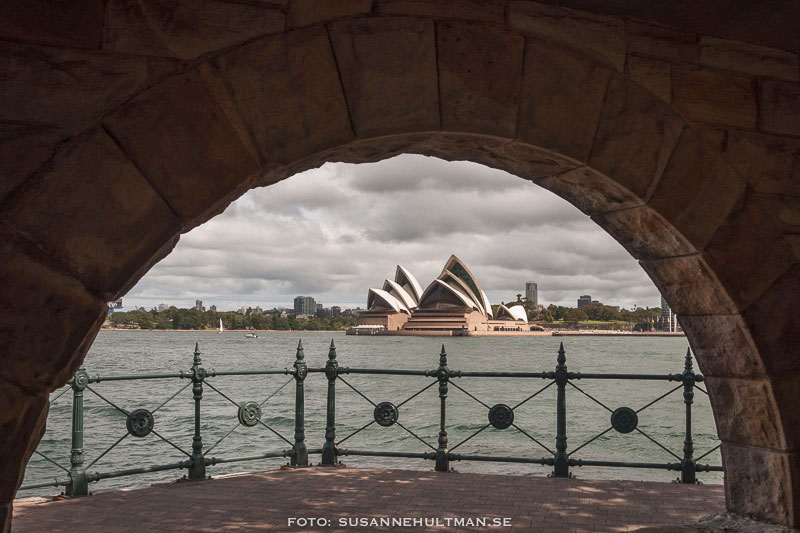 Sydney Opera House från Harbour Bridge