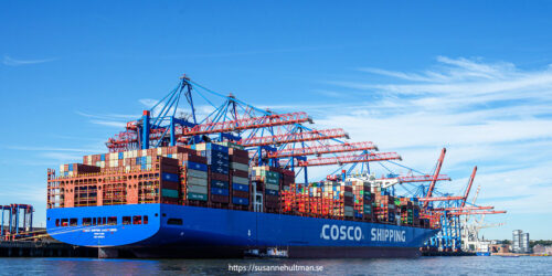 Containerfartyget Cosco.